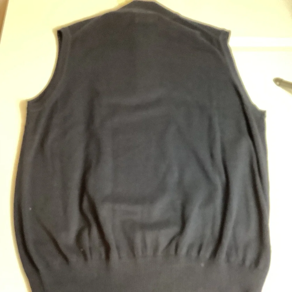 Southern Pines Mens XL Navy Blue Argyle Quarter Zip Sweater Vest NWT RN127237